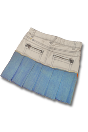 Upcycled Light Wash Jeans Skirt