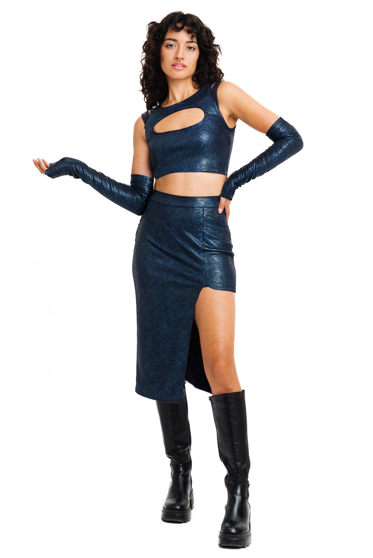 Rebekah Skirt in Snake Print