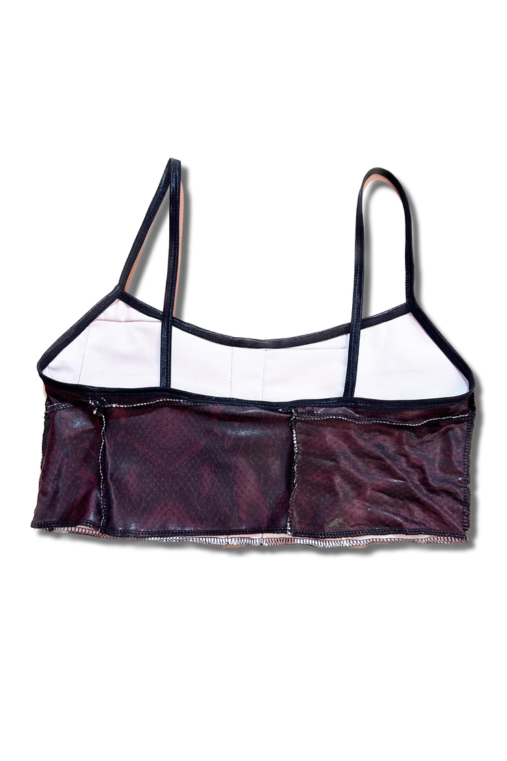 Zero Waste Snake Skin Crop Top