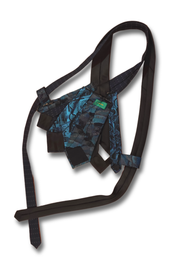 Upcycled Electric Blue Tie Top