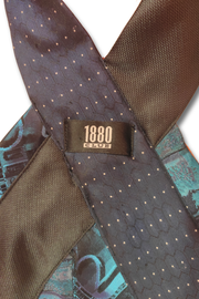 Upcycled Electric Blue Tie Top