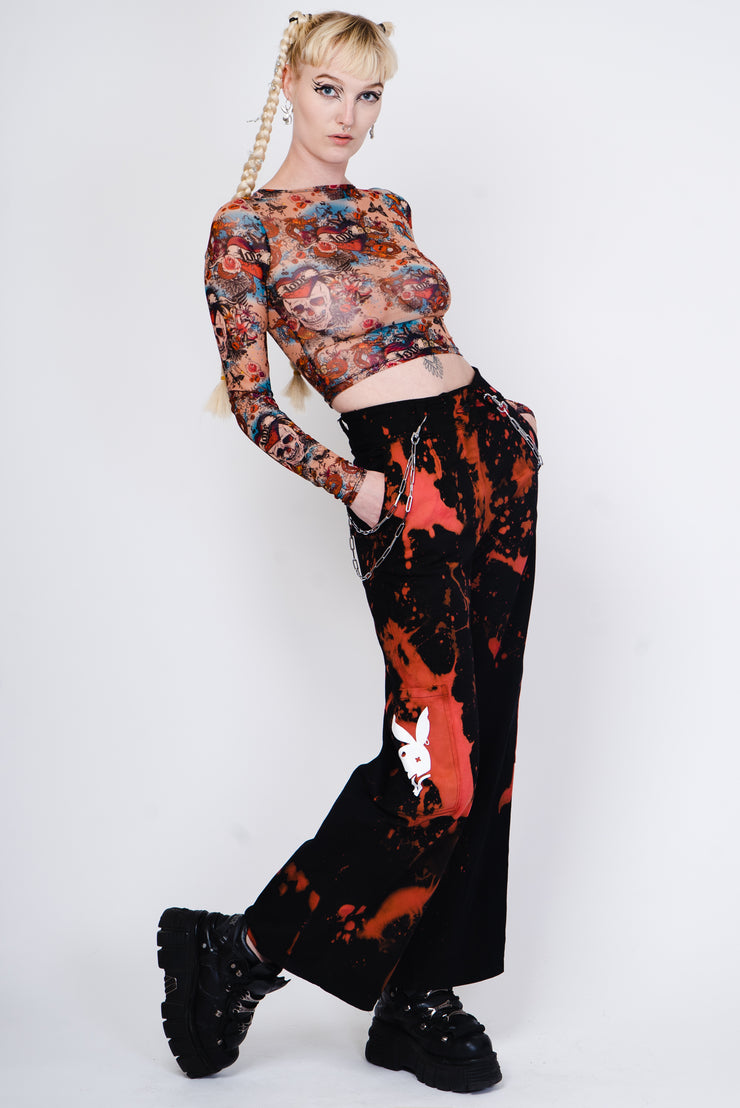 Tattoo Mesh Top